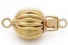 14K Yellow Gold Ripped Bead Clasp